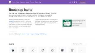 Official open source SVG icon library for Bootstrap