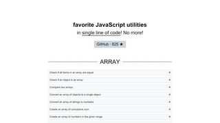 What's your favorite JavaScript single LOC (line of code)