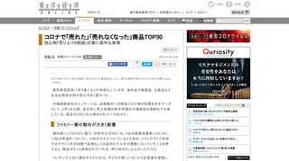 緊急事態宣言に伴う巣ごもりが本格化して1カ月。食料品や医薬品、化粧品など生活必需品の売れ筋は大きく変わった。市場調査会社のインテージは、消費動向への新型コロナ禍の影響を示すデータとして、2月3日以降、…
