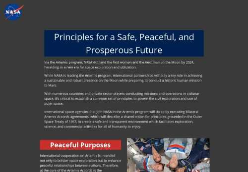 The Artemis Accords take an important first step to foster international cooperation for space exploration to the Moon and Mars.