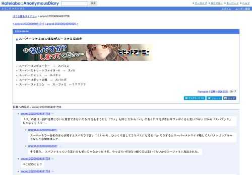 スーパーコンピューター　→　スパコンスーパーストリートファイターII　→　スパIIスーパーチャット　→　スパチャスーパーロボット大戦　→　…