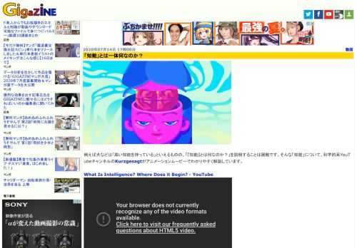 例えば犬などは「高い知能を持っている」といえるものの、「『知能』とは何なのか？」を説明することは困難です。そんな「知能」について、科学的系YouTubeチャンネルのKurzgesagtがアニメーションムービーでわかりやすく解説しています。