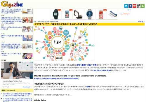ウェブデザインやグラフィックデザインにおいて色の選択は非常に重要かつ難しい作業ですが、デザイナーでなくともグラフを作る際などに色の選択をする必要に迫られることがあります。データを分かりやすく可視化するためには、どのような色の組みあわせを選択すべきなのか、プロでなくともプロのようなグラフを作れるようになるポイントを、ビジュアルコミュニケーションを専門とするLisa Charlotte Rostさんがまとめています。